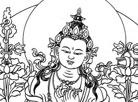 Parting from the Four Attachments, by Manjushri and Sachen Kunga Nyingpo (Zhenpa Zhi Drel)